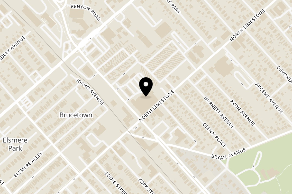 Map showing the location of Wing KYng West Loudon Ave. on 101 W Loudon Ave Ste 110 in Lexington